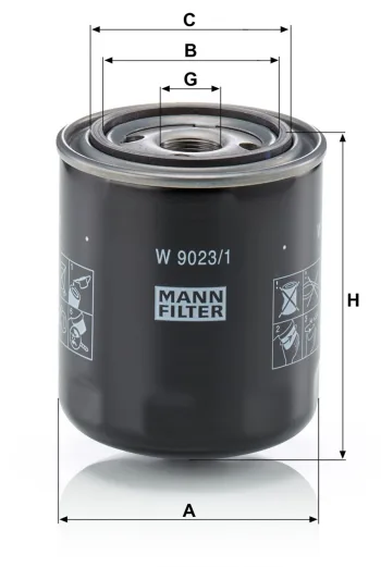 Filtr hydrauliczny Mann Filter W9023/1 — zdjęcie 2