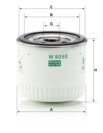 Filtr oleju Mann Filter W9050 — zdjęcie 2