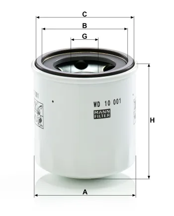 Filtr hydrauliczny Mann Filter WD10001x — zdjęcie 2