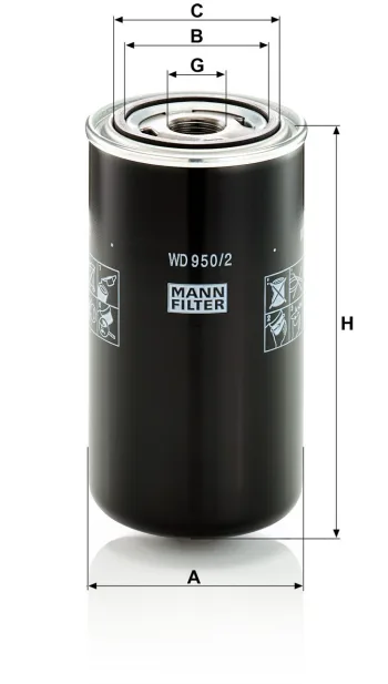 Filtr hydrauliczny Mann Filter WD950/2 — zdjęcie 3