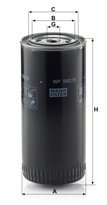 Filtr oleju Mann Filter WP962/5 — zdjęcie 2